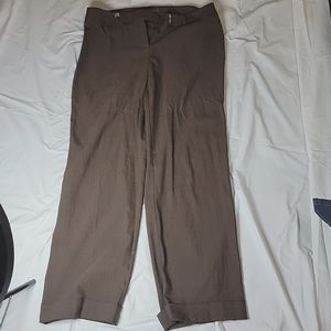 Slacks, pants for women, size 12p, light brown, Hillard and Hanson brand